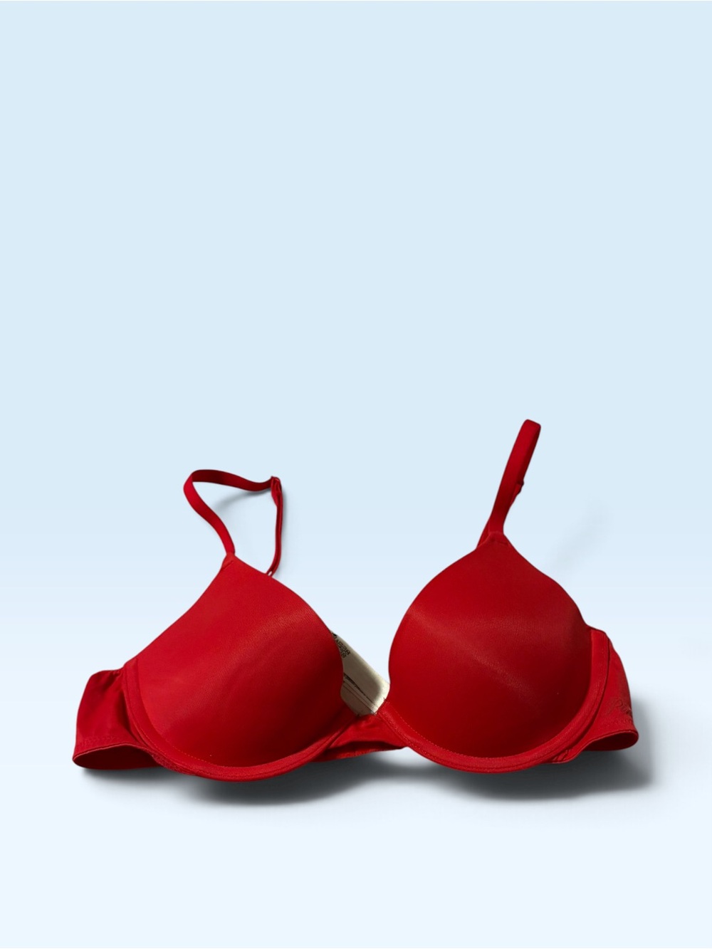 Pink Red T-Shirt Bra by Victorias Secret Sz 32B